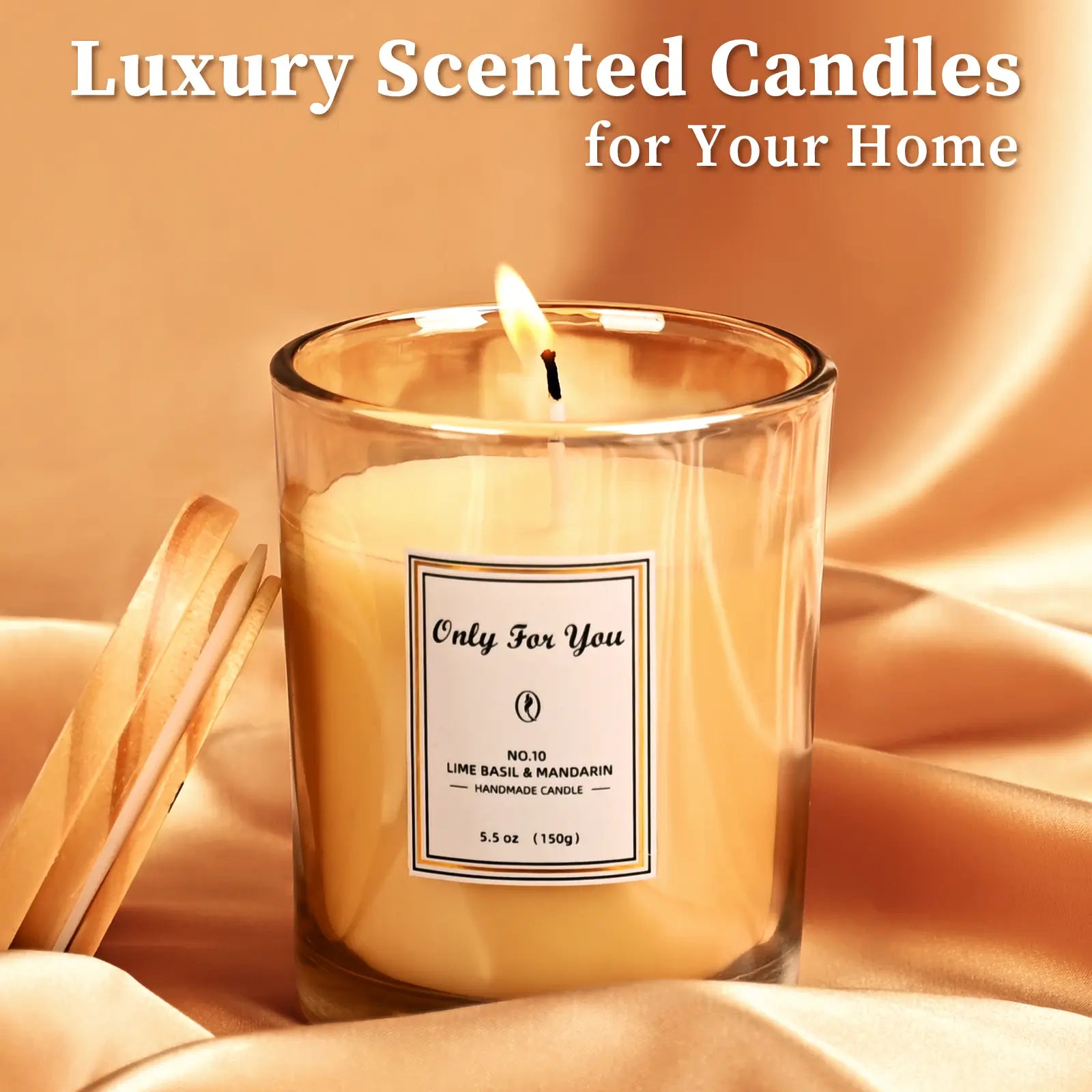LIFELUM Forever Flowers with Scented Candle in Box-Red Roses_Luxury Scented Candles for Your Home