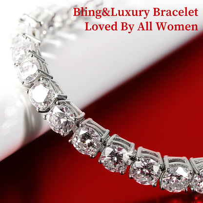 LIFELUM Heart Preserved Roses with Tennis Bracelet_Bling&Luxury BraceletLoved By All Women