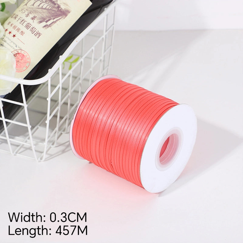 Spot Wholesale | Light Red Gift Wrapping Ribbon for Valentine's Day