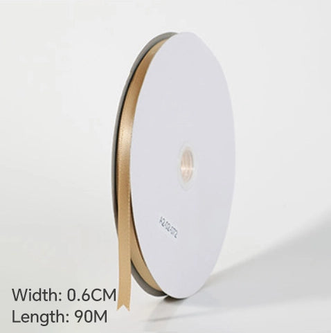 Spot Wholesale | Champagne Gold Gift Wrap Colorful Ribbon