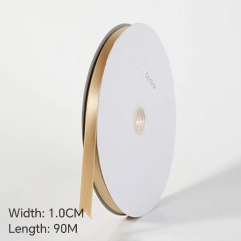 Spot Wholesale | Champagne Gold Gift Wrap Colorful Ribbon