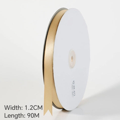 Spot Wholesale | Champagne Gold Gift Wrap Colorful Ribbon