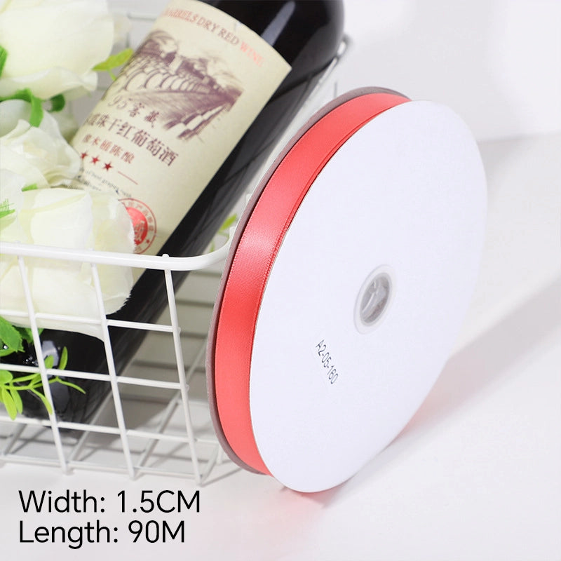 Spot Wholesale | Light Red Gift Wrapping Ribbon for Valentine's Day