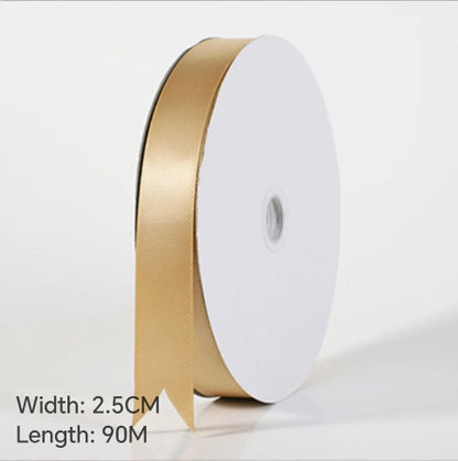 Spot Wholesale | Champagne Gold Gift Wrap Colorful Ribbon