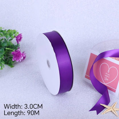Spot Wholesale | Purple Gift Wrapping Ribbon