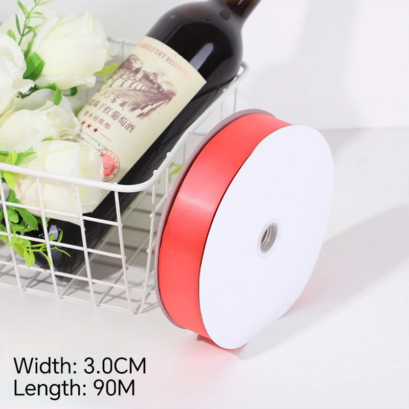 Spot Wholesale | Light Red Gift Wrapping Ribbon for Valentine's Day