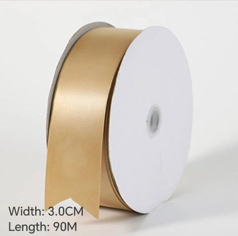 Spot Wholesale | Champagne Gold Gift Wrap Colorful Ribbon