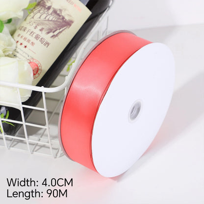 Spot Wholesale | Light Red Gift Wrapping Ribbon for Valentine's Day