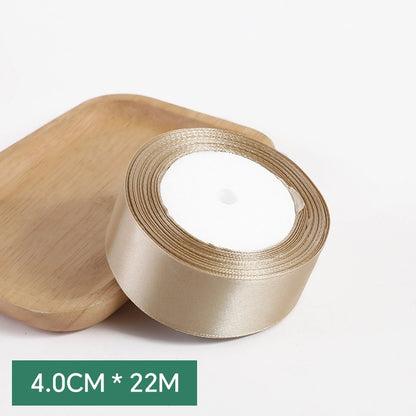 Spot Wholesale | Champagne Gold Gift Wrap Colorful Ribbon