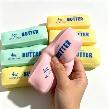 Crunchy Butter Squishy Cheese Sticks Toy,Slow-Rebound Stress Relief Toy Building Blocks,Cute Soft Sensory Toy, Relaxing Desk Toy Squeeze Toy Stress Relief Desk Toy For All Ages,Stress Relief Gift