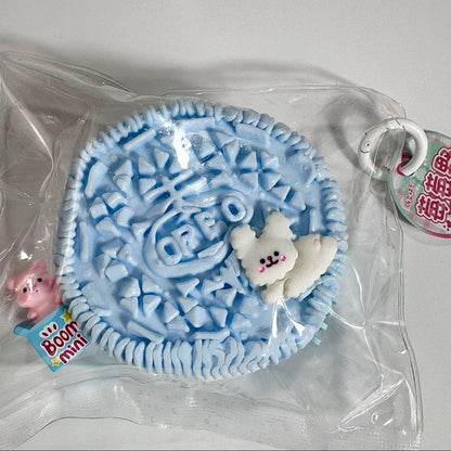 200G Big Oreo Handmade Silicone Stress Relief Taba Squishy Toy