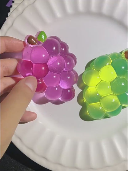 Creative Handmade Crystal Grape Squeeze Toy for Stress Relief
