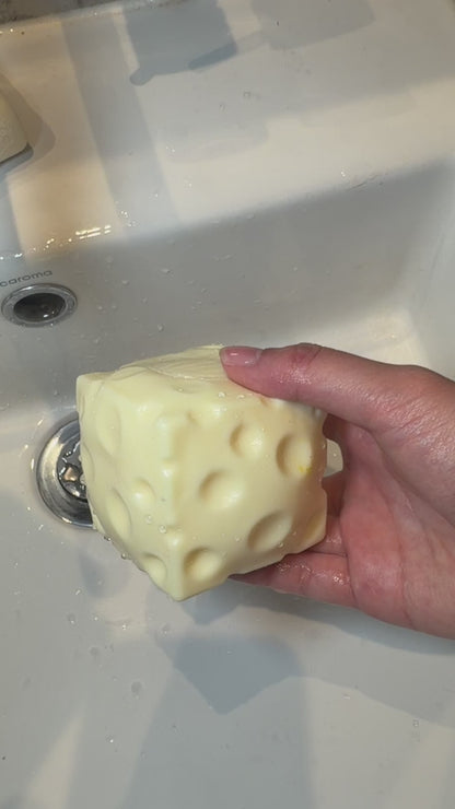 Small Crunchy Cheese Squishy (Zero bounce-back) Squish Fidget Toy(Hard Strength)