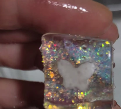 Small Glitter Butterfly Key Chain