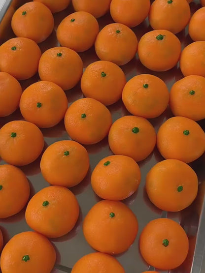 Handmade "Orange Crunch" Stress-Relief Squeeze Toy (Slow-Rising/Non-Rebounding)
