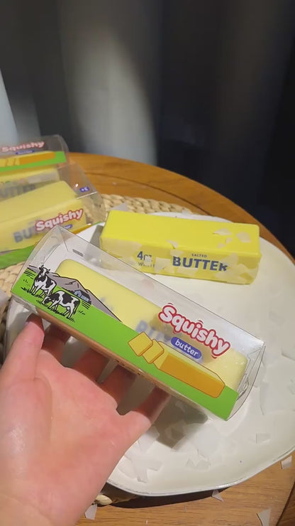 Crispy-Crust Butter Stick Squeeze Toy – Realistic Slow-Rising Stress-Relief Fidget Toy