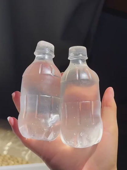 Clear maltose mineral water bottle squeezeable slow rebound stress-relieving toy