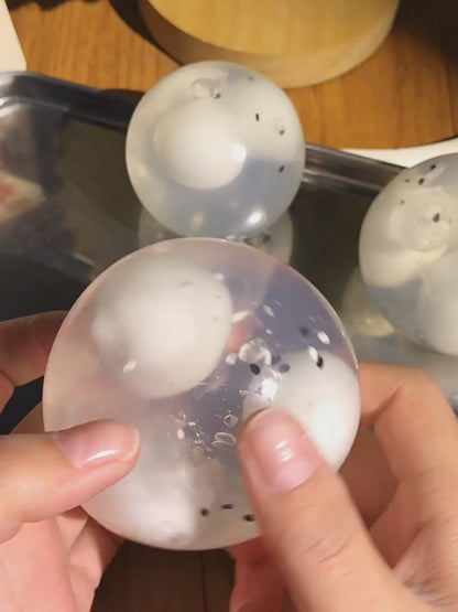 Creative "Three-Pop" Crispy Tangyuan Ball—a handmade, ultra-satisfying stress-relief toy that can be crushed three times.