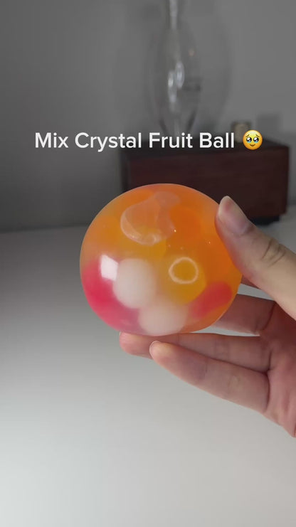 Mix Crystal Fruit Ball (Zero bounce-back) Squish Fidget Toy