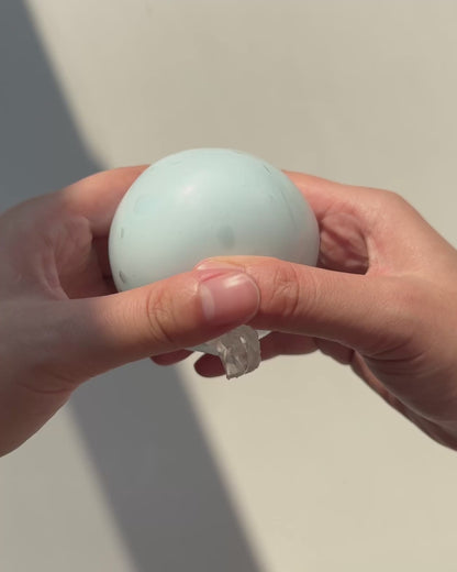 Blue Cracking Wax ball Squishy Fidget Toy(Can't Guarantee Perfect Uncracked Delivery)